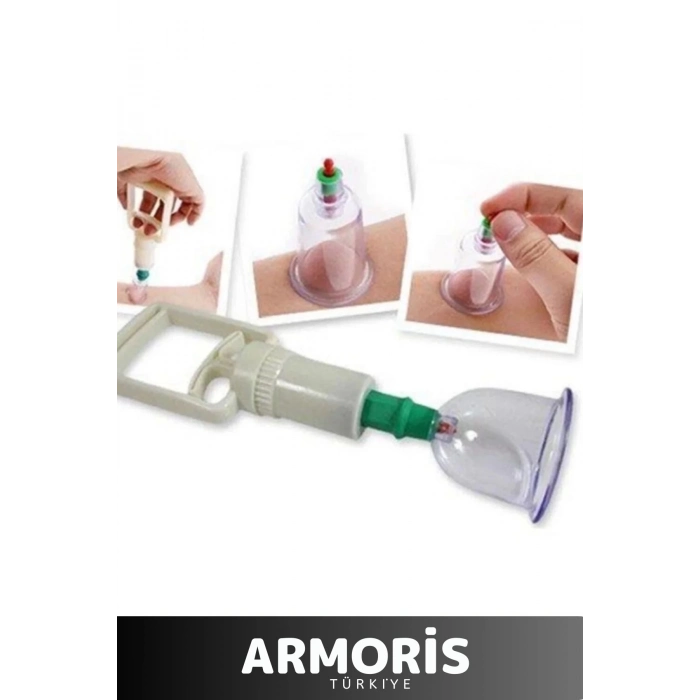 Yeni Nesil Selülit Çatlak Giderici Vakumlu 7 Numara Hacamat Kupası 10 Adet