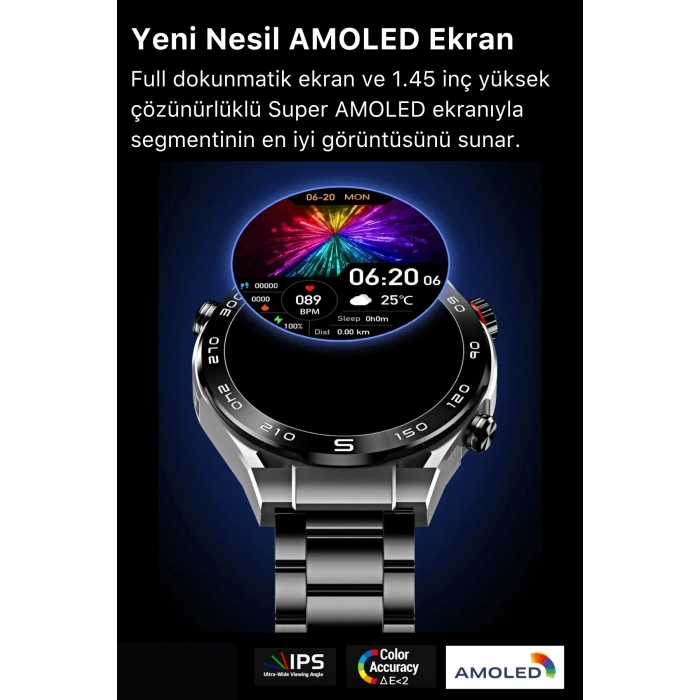 Yeni Nesil SK4 Ultimate Amoled HD Oval Ekran Spor Sağlık Sensörlü IOS Android Uyumlu Akıllı Saat