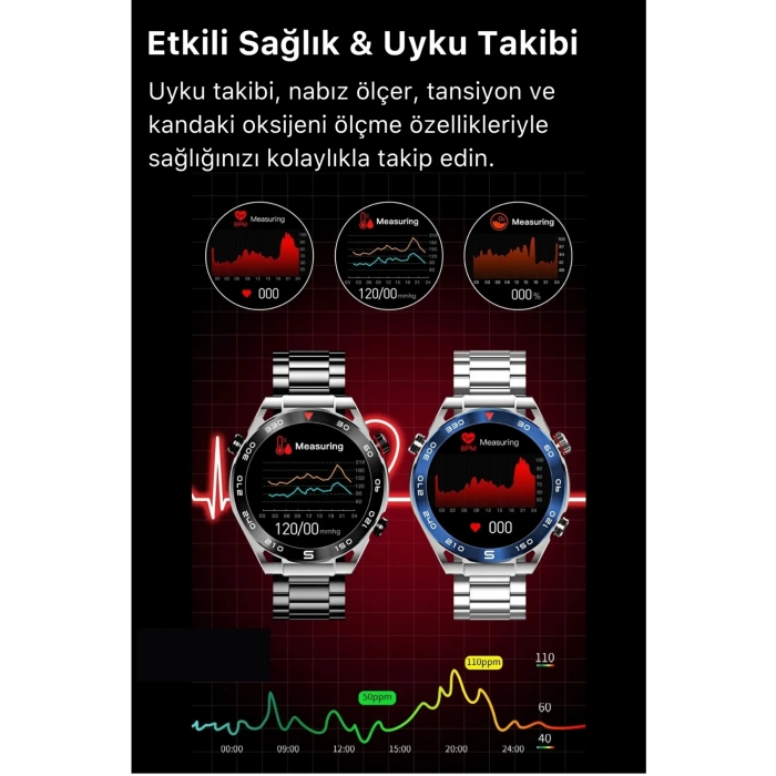 Yeni Nesil SK4 Ultimate Amoled HD Oval Ekran Spor Sağlık Sensörlü IOS Android Uyumlu Akıllı Saat