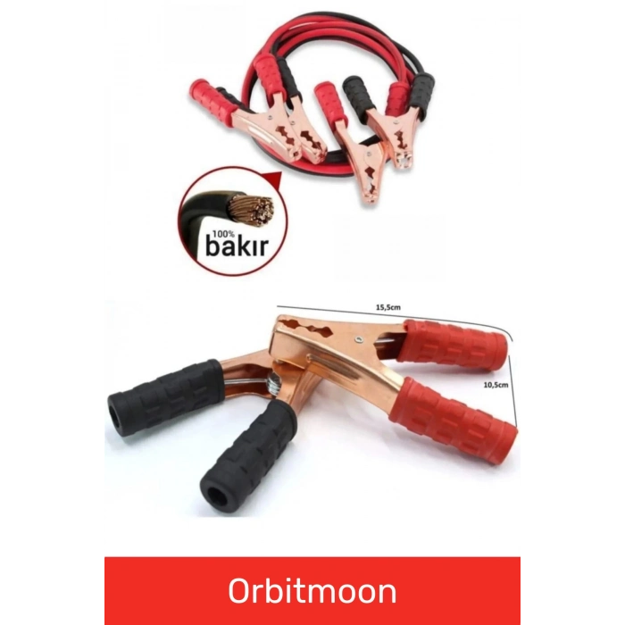 Yeni Seri %100 Bakır Kalın Kablo 1200 Amper Güçlü Oto Akü Takviye Hızlı Şarj Kablosu