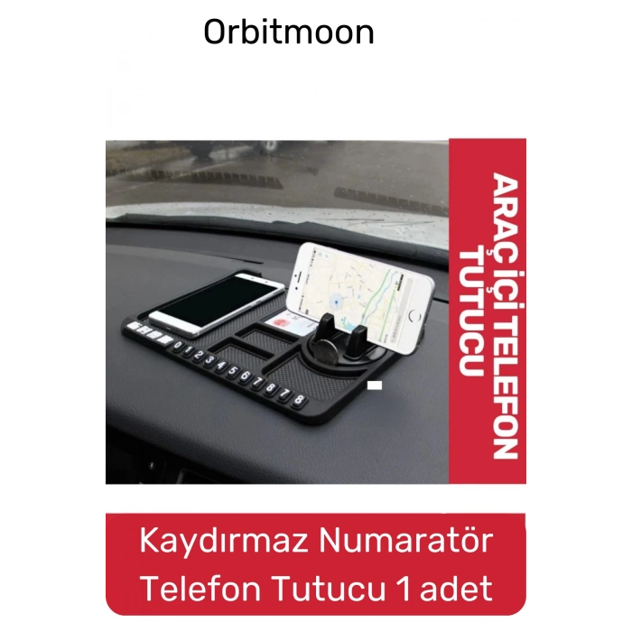 Yeni Seri Kaydırmaz Numaratör Çizdirmez Çok Fonksiyonlu Araç İçi Torpido Telefon Tutucu