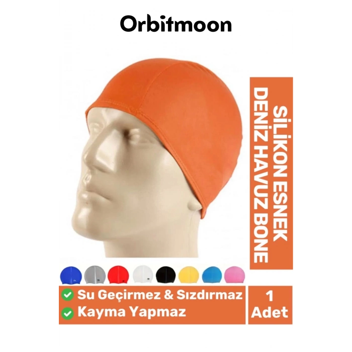Yeni Seri Kaymaz Su Geçirmez Sızdırmaz Silikon Yüzücü Elastik Yüzme Şapkası Havuz Deniz Bonesi