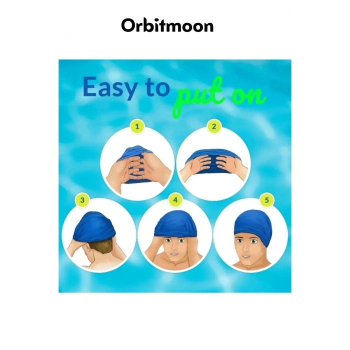 Yeni Seri Kaymaz Su Geçirmez Sızdırmaz Silikon Yüzücü Elastik Yüzme Şapkası Havuz Deniz Bonesi