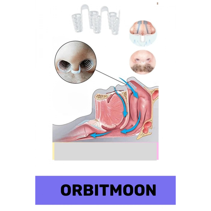 Yeni Seri Rahatlatıcı Uyku Önleyici Horlama Azaltıcı Nefes Alıp Verme Burun Delik Aparatı 4lü Set