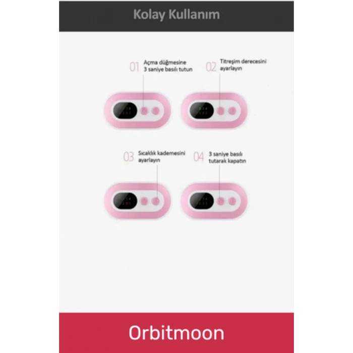 Yeni Seri Titreşimli Taşınabilir Sıcak Tutan Regl Ağrıları Dijital Özel Gün Adet Bel Kemeri