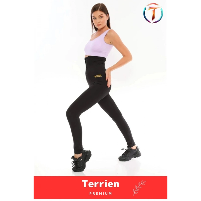 Yeni Seri Zayıflama İncelme Yağ Yakma Toplayıcı Sıkılaştırıcı Terleme Sauna Termal Agraflı Uzun Tayt