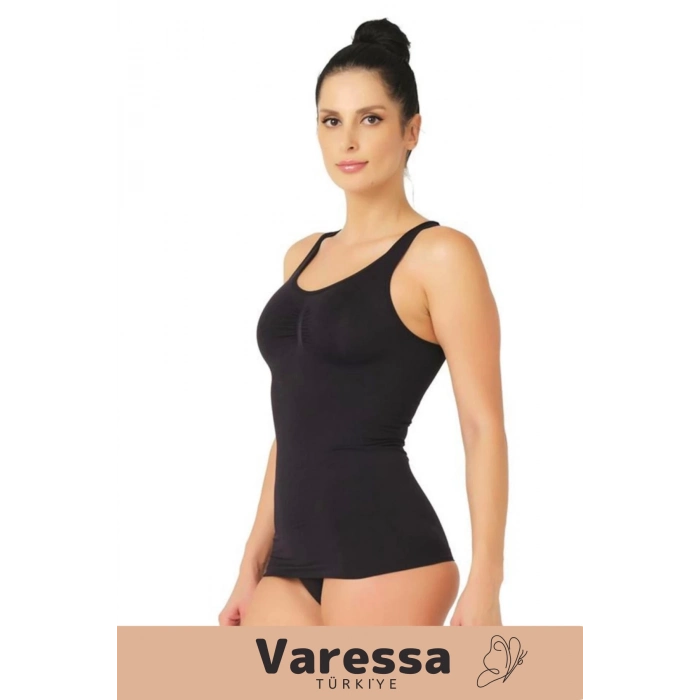 Yeni Sezon 2 Beden İnce Görünüm Sıkılaştırıcı Şekillendirici Esnek Kalın Askılı Kadın Atlet Korse