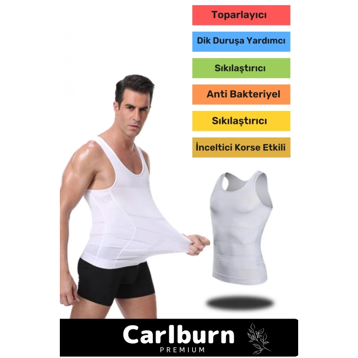 Yeni Sezon Bel Göğüs Dik Duruş Jinekomasti Toparlayıcı Erkek Extra Göbek Sıkılaştırıcı Korse Atlet