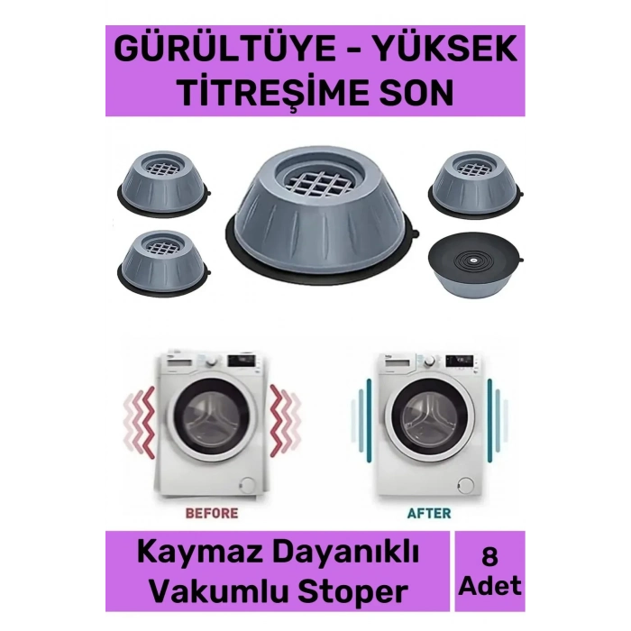 Yeni Sezon Gürültü Engelleyici Titreşim Önleyici Kauçuk Çamaşır Bulaşık Makinesi 8 Adet Ayak Pedi