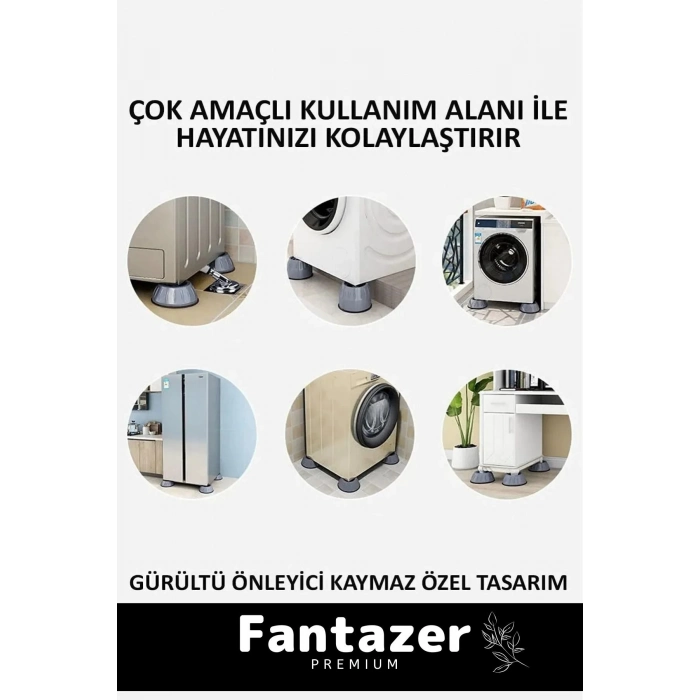 Yeni Sezon Gürültü Engelleyici Titreşim Önleyici Kauçuk Çamaşır Bulaşık Makinesi 8 Adet Ayak Pedi