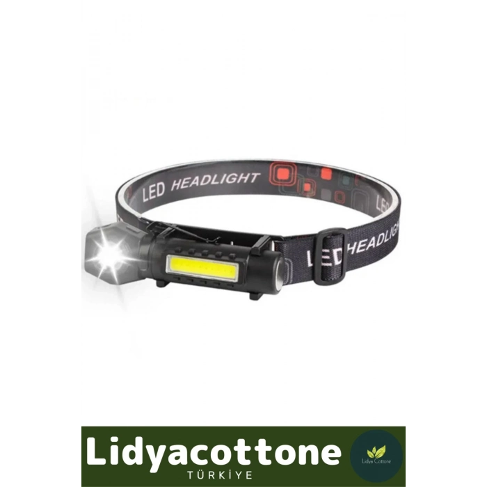 Yeni Sezon Nokta Geniş Aydınlatma Sert Plastik 150 Metre Şarjlı Mıknatıslı Kafa Lambası