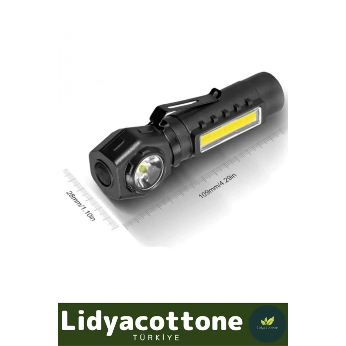 Yeni Sezon Nokta Geniş Aydınlatma Sert Plastik 150 Metre Şarjlı Mıknatıslı Kafa Lambası