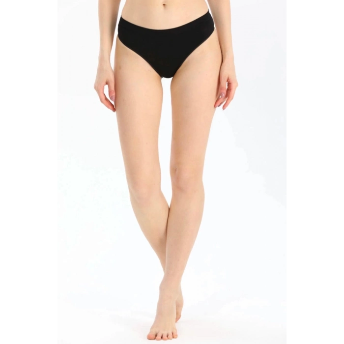 Yeni Sezon Toparlayıcı Şekillendirici Zarif Siyah Şık Kadın Brazilian Slip Külot İç Çamaşırı