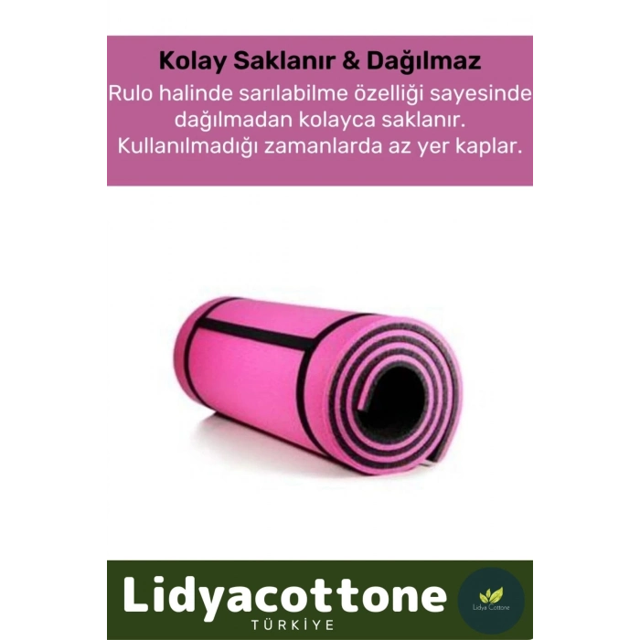 Yoga Meditasyon Minderi 10mm Mat Özel Konfor Modeli Çift Taraflı Kaymaz Silinebilir Antibakteriyel