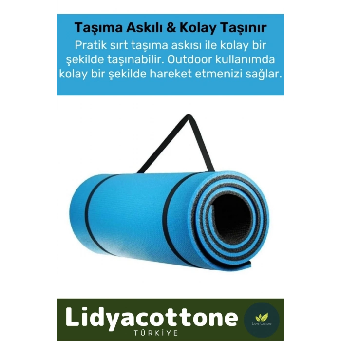 Yoga Meditasyon Minderi 10mm Mat Özel Konfor Modeli Çift Taraflı Kaymaz Silinebilir İz Yapmaz