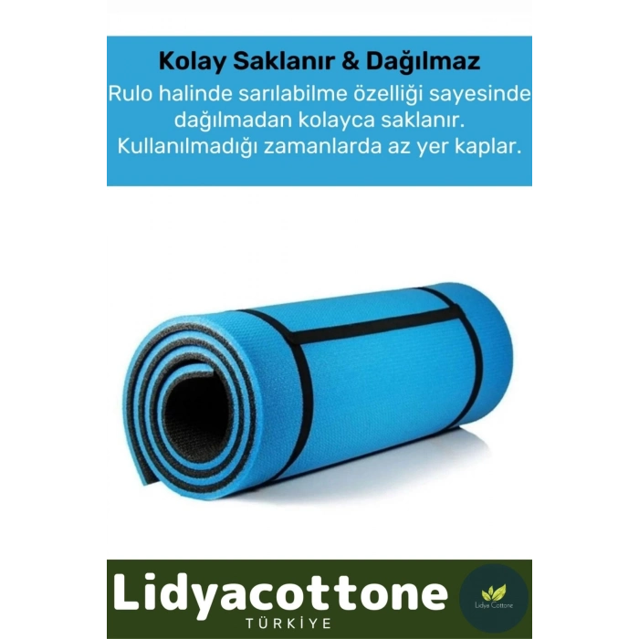 Yoga Meditasyon Minderi 10mm Mat Özel Konfor Modeli Çift Taraflı Kaymaz Silinebilir İz Yapmaz