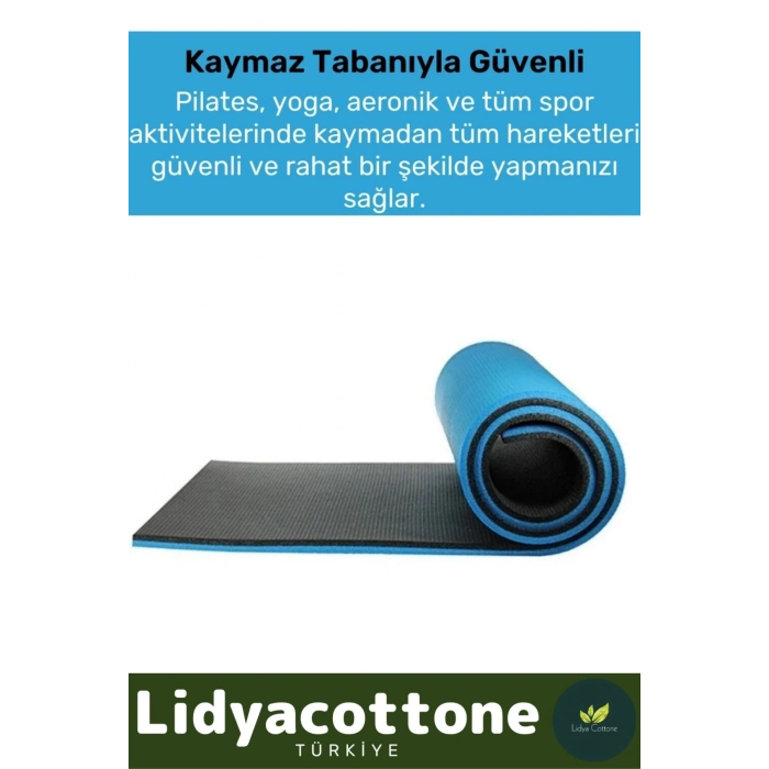 Yoga Meditasyon Minderi 16mm Mat Özel Konfor Modeli Çift Taraflı Kaymaz Silinebilir İz Yapmaz