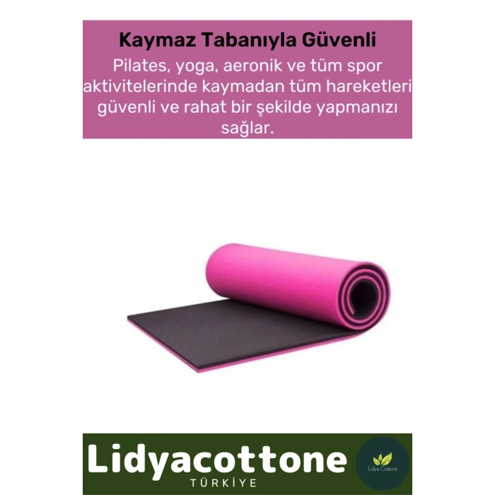 Yoga Meditasyon Minderi 16mm Mat Özel Konfor Modeli Çift Taraflı Kaymaz Silinebilir İz Yapmaz