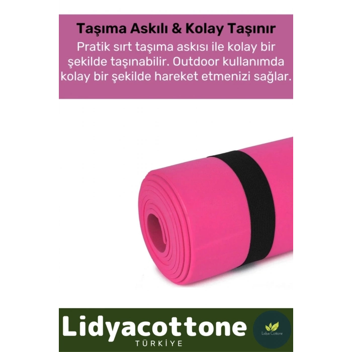 Yoga Meditasyon Minderi 16mm Mat Özel Konfor Modeli Çift Taraflı Kaymaz Silinebilir İz Yapmaz
