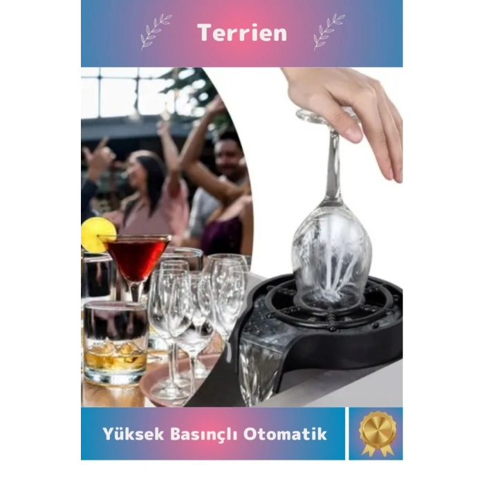 Yüksek Basınçlı Otomatik Bardak Yıkama Aparatı Kupa Durulayıcı Kolay Pratik Kurulum