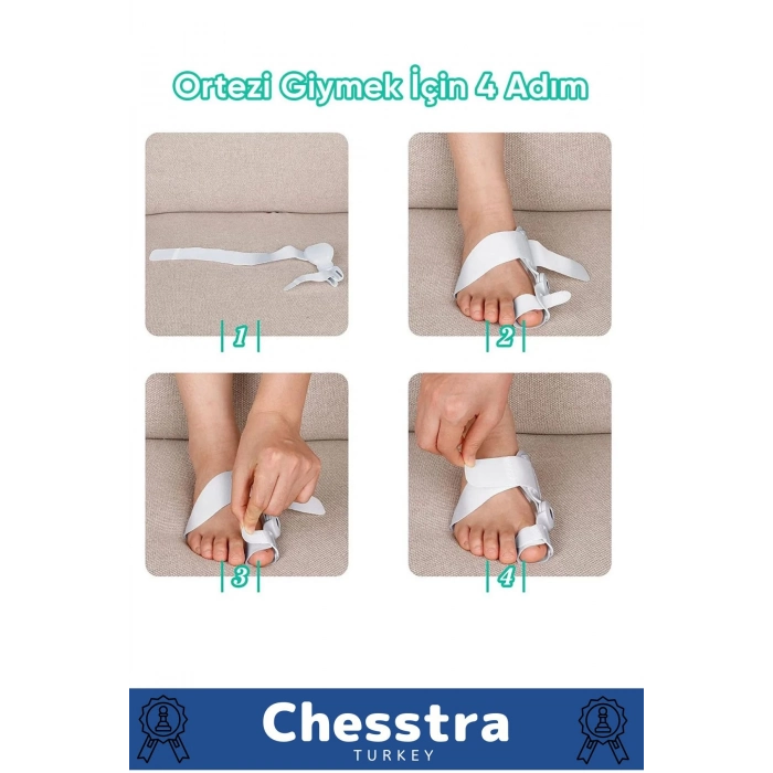 Yumuşak Yıkanabilir Bedensiz Koruma Aparat Sağ Sol Ayak Uyumlu Baş Parmak Kemik Düzeltici 6 Adet