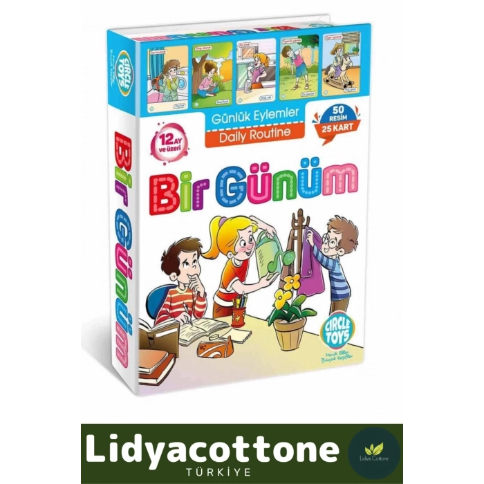 Zeka Geliştirici Dil Eğitici Kişisel Gelişim Çocuk Bir Günüm Eylem Resimli Aktivite Kartları