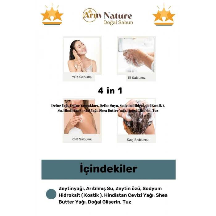 #zeytinyağlı Güzel Kokulu El Yüz Saç Vücut Orijinal Bitkisel %100 Zeytinyağlı Sabun 120g - 6 Adet