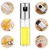 Mutfak Zeytinyağı Sirke Sos Yağdanlık Sprey Başlıklı Şeffaf 100 ml Çok Amaçlı Spreyli Cam Şişe