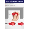 #Tornavida Profesyonel Kalite Pratik Çelik Kompakt Tamir 2li Avuç Içi Tornavida Seti Düz Yıldız