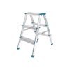 #Merdiven Dayanıklı Pratik Güvenli Katlanabilir 3+3 Çift Basamaklı Alüminyum Metal Merdiven