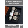3 Bardaklı Soğuk Sıcak Termos Vakumlu Termos Set Çanta Hediyeli Paslanmaz Çelik 550 Ml