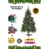 Premium Kutu Süsleme Seti Yılbaşı Çam Ağacı Renkli Işığı Yeni Yıl Süsleri Noel Paketi 60 Cm 60 Dal