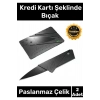 Özel Üretim Sağlam Dayanıklı Yer Kaplamaz Cep Cüzdan Kredi Kartı Şeklinde Kutusuz Bıçak - 2 Adet