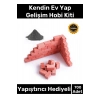Premium Minyatür Mini Kendin Ev Yap Inşaat Yapı 700 Adet Tuğla Hobi Seti - Yapıştırıcı Hediyeli Kit