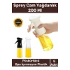 Deluxe Atomize Başlık Fan Şekilli Püskürtücü Bpa İçermeyen Plastik Sprey Cam Yağdanlık 200 ml 5 Adet