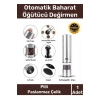 Özel Otomatik Pilli Kaliteli Mutfak Yemek Paslanmaz Tuz Karabiber Baharat Öğütücü Değirmen