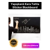 Özel Üretim Büyük Boy Kendinden Yapışkanlı Yaz Sil Rulo Yapışkanlı Kara Tahta Sticker Blackboard