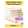 Özel İz Bırakmaz Kalın Sehpa Esnek Çocuk Bebek Şerit Sünger Mobilya Masa Kenar Köşe Koruyucu 4 Metre
