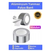 Özel Suya Sıcaklığa Dayanıklı Tamir Soba Boru Yama Alüminyum Yanmaz Folyo Bant 44mm 20mt - 10 Adet