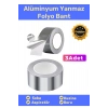 Özel Suya Sıcaklığa Dayanıklı Tamir Soba Boru Yama Alüminyum Yanmaz Folyo Bant 44mm 20mt - 3 Adet