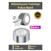 Özel Suya Sıcaklığa Dayanıklı Tamir Soba Boru Yama Alüminyum Yanmaz Folyo Bant 44mm 10mt - 5 Adet
