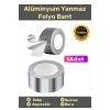 Özel Suya Sıcaklığa Dayanıklı Tamir Soba Boru Yama Alüminyum Yanmaz Folyo Bant 44mm 10mt - 1 Adet
