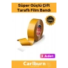 Premium Seri Süper Güçlü Genel Amaçlı Şeffaf PP Özellikli Çift Taraflı Film Transfer Bant - 3 Adet