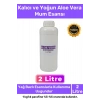 Özel Üretim Kalıcı Yoğun Kaliteli Yağ Bazlı Tüm Ürünlerle Kullanıma Uygun Aloe Vera Mum Esansı 2 LT