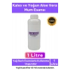 Özel Üretim Kalıcı Yoğun Kaliteli Yağ Bazlı Tüm Ürünlerle Kullanıma Uygun Aloe Vera Mum Esansı 1 LT