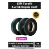 Süper Güçlü İz Bırakmayan Elastik Yapılı Çift Taraflı 10mm - 10 Metre Akrilik Köpük Bant - 1 Adet