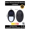 Özel Premium Açma Kapama Tuşlu Solar Su Geçirmez Oval Duvara Monteli 10 Ledli Bahçe Lambası 1 Adet