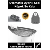 Özel Üretim Aktif Karbon Filtreli Sessiz 5W1A Adaptörlü Uyarılı Otomatik Uyarılı Kedi Köpek Su Kabı