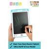 Premium Lcd Ekranlı Kalemli Dijital Çizim Tableti Yazı Tahtası Boyama Resim Akıllı Tablet 8,5 Inç