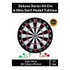 Premium Seri Kaliteli 17 Her Yaş Için Iç Dış 44 Cm Kız Erkek Çocuk 6 Ok Dart Ahşap Hedef Tahtası